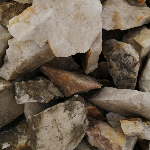 фото Кварц ( фр. 70-100 мм)  купить в Туле в интернет-портале КАМЕНЬ КЛУБ