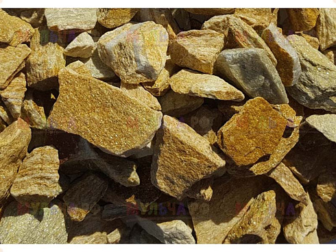 Kamenclub.ru: Щебень крошка желтый (ЗЛАТОЛИТ) фр. 20-40 мм.  купить в Туле златолит бежевый, золотистый, желтый декоративная каменная крошка 10800 руб/т   фото КАМЕНЬ КЛУБ