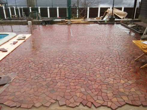 Kamenclub.ru: Песчаник брусчатка (Готика) art PSK-L-01  купить в Туле    2600 руб/кв.м    фото КАМЕНЬ КЛУБ