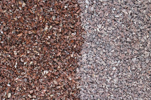 Kamenclub.ru: Мраморная крошка (щебень крошка розовый) фр. 5-10 мм.  купить в Туле мрамор розовый, красный щебень колотый ландшафтный декоративный  11000 руб/т   фото КАМЕНЬ КЛУБ