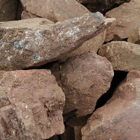 фото Яшма красная  (фр. 70-100 мм)  купить в Туле в интернет-портале КАМЕНЬ КЛУБ