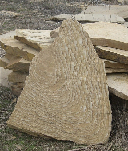 Kamenclub.ru: Форматный камень (плаха) пошаговая дорожка от 70-150 см (4 -12 см)  купить в Туле плитняк  форматный плаха желтый песчаник 9 000 руб/т   фото КАМЕНЬ КЛУБ