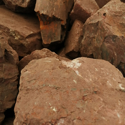 фото Яшма красная  (фр. 70-100 мм)  купить в Туле в интернет-портале КАМЕНЬ КЛУБ