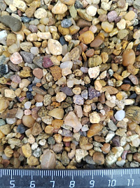 Галька речная окат (рыжая) фр.3-5 мм купить в Туле  фото, отзывы на сайте Камень Клуб