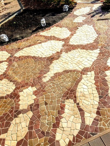 Kamenclub.ru: Песчаник брусчатка (Готика) art PSK-L-01  купить в Туле    2600 руб/кв.м    фото КАМЕНЬ КЛУБ