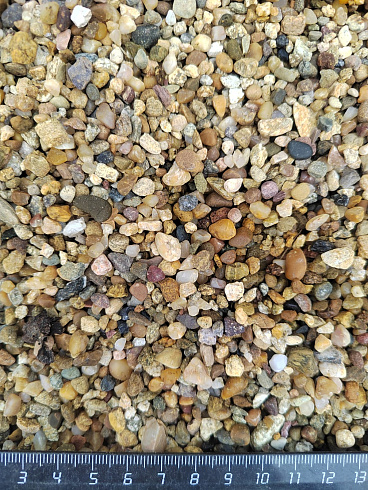 Галька речная окат (рыжая) фр.3-5 мм купить в Туле 