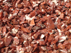 Kamenclub.ru: Щебень крошка красный (ЯШМА) фр. 5-10 мм.  купить в Туле крошка каменная яшмы красный, бордовый, темно-красный декоративная крошка ландшафтная каменная яшмоидная 8500 руб/т   фото КАМЕНЬ КЛУБ