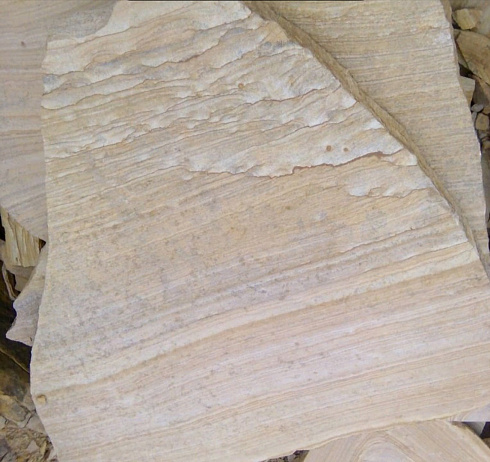 Kamenclub.ru: Песчаник пластушка желтый с рисунком (4-6 см)  купить в Туле плитняк пластушка желтый с рисунком песчаник 9 000 руб/м3   фото КАМЕНЬ КЛУБ