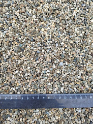 Kamenclub.ru: Галька речная окат (серая) фр.3-5 мм купить  в Туле галька речная серая бежевый темно-серый окатанный речной камень округлый 9500 руб/т   фото КАМЕНЬ КЛУБ