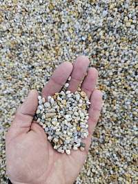 Галька крымская жемчужная фр. 3-5 мм.  купить в Туле фото Камень Клуб